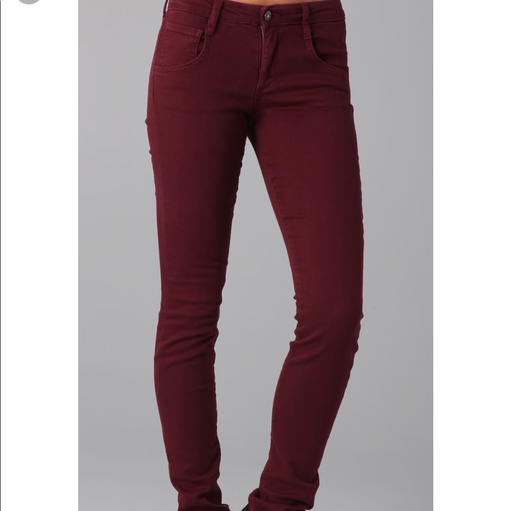 Joe’s jeans maroon jeggings